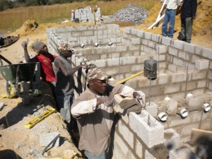 Construction of Anerobic Baffled Reactor